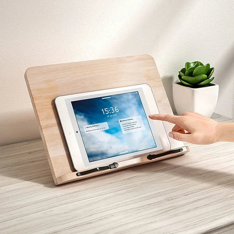 Descanso de leitura ajustável tablet cozinhar casa sala de estudo suporte de livro suporte dobrável