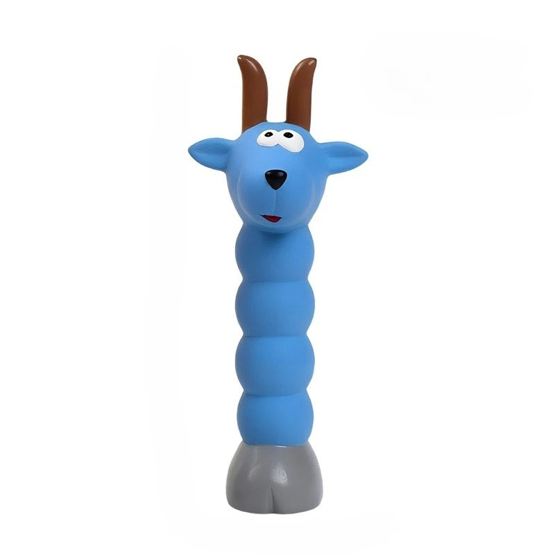Brinquedo Interativo para Cães e Gatos, Coelho, Cabra e Alce que Gritam, Brinquedo de Animais de Desenho Animado para Cães, Brinquedo de Látex com Som para Mastigar e Treinar, Produtos para Animais de Estimação