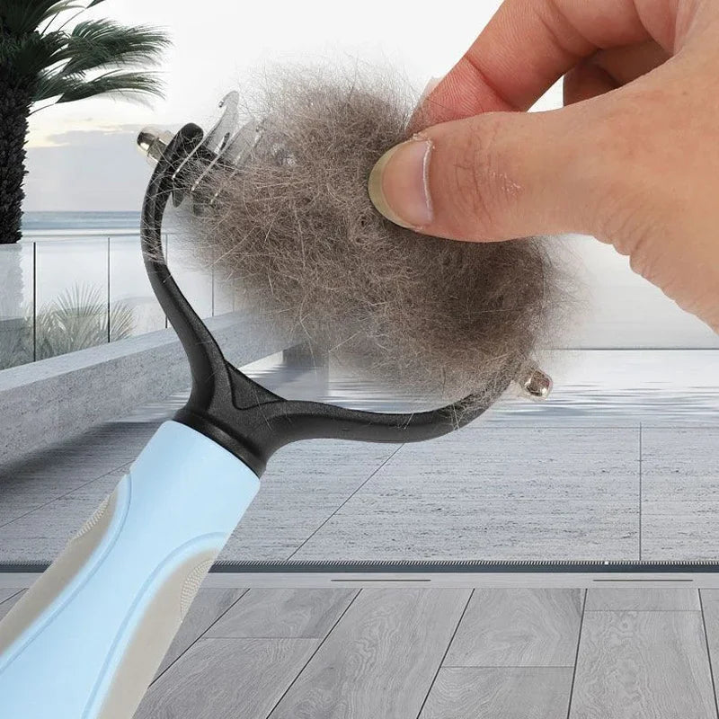 Escova para Remover Pelos de Animais de Estimação, Pente para Cães e Gatos, Removedor de Subpelo, Ferramenta para Cortar Nós, para Remoção de Pelos de Filhotes, Suprimentos para Animais de Estimação