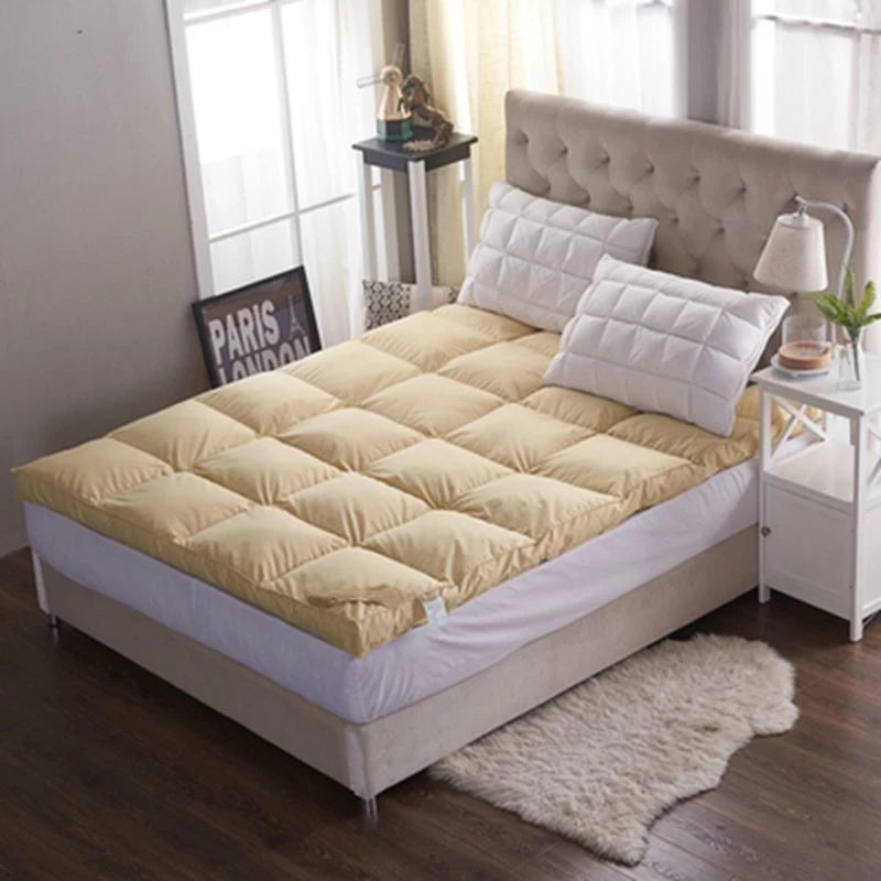 Vescovo colchão de penas de ganso, proteção traseira macia, colchão tatami 160*200 150*190, cama queen king size