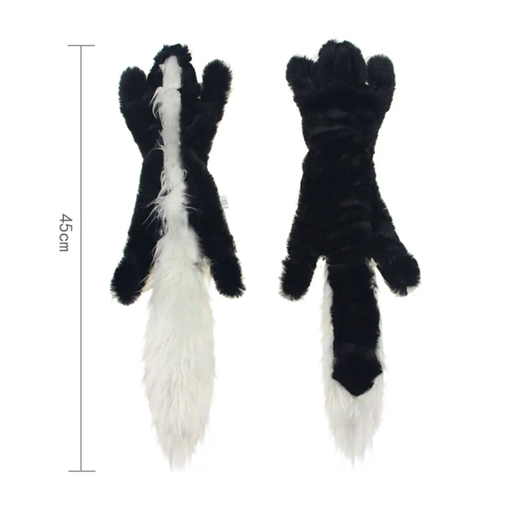 Engraçado animal simulado sem recheio brinquedo do cão com rangidos durável stuffingless pelúcia estridente cão mastigar brinquedo crinkle pet rangido brinquedo
