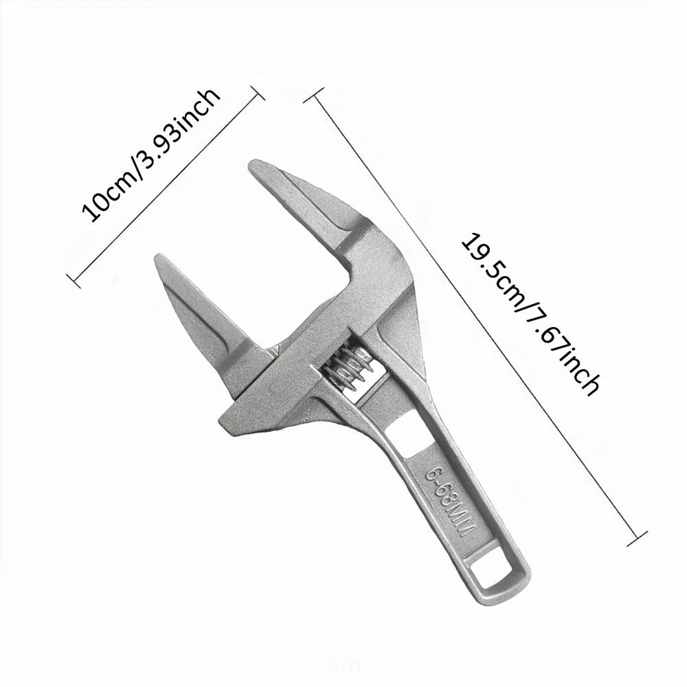 Chave multifuncional grande chave de extremidade aberta universal parafuso de tubulação de água ferramentas de reparo do banheiro