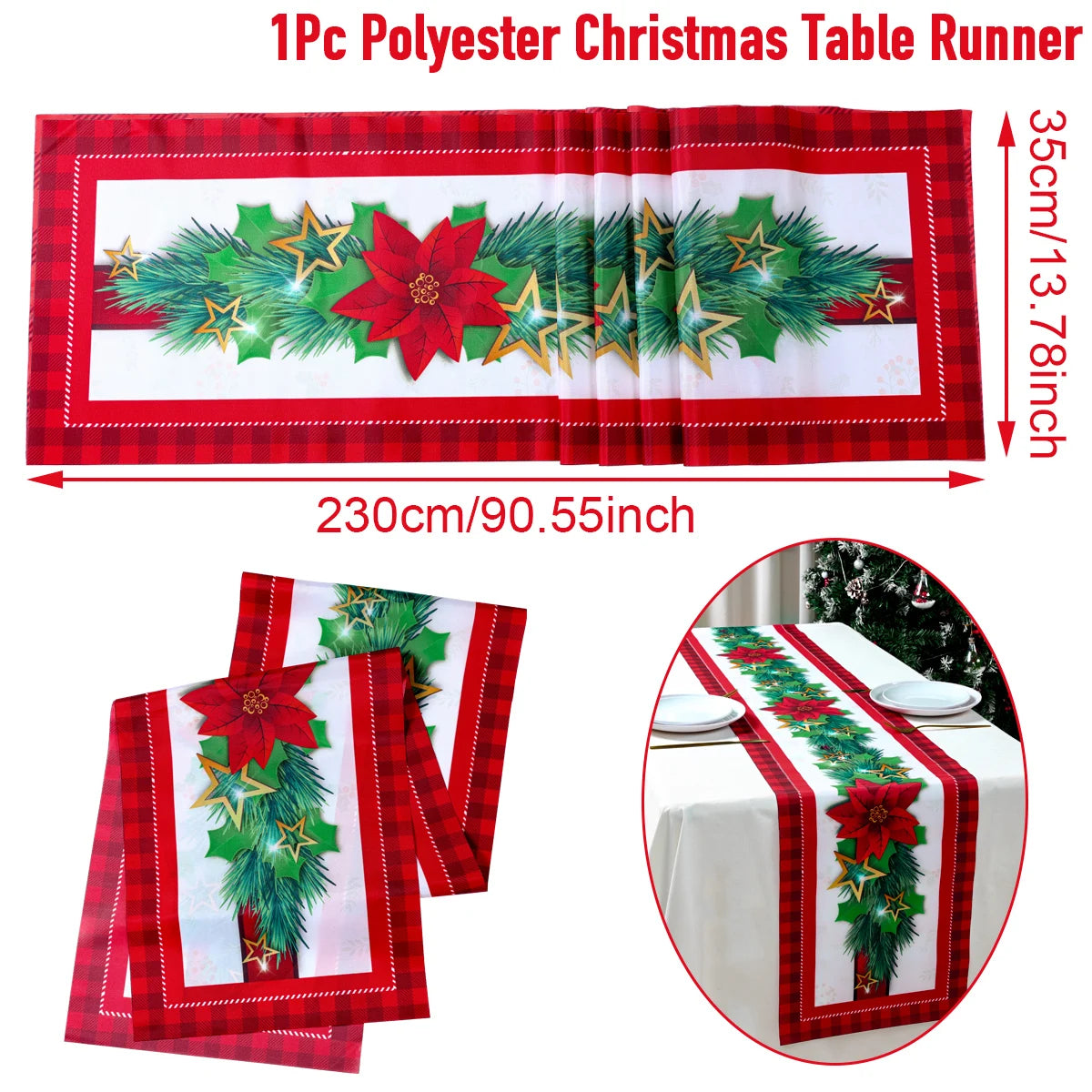 Natal papai noel corredor de mesa navidad natal noel árvore boneco de neve bandeira de mesa feliz natal decoração para casa 2025 ano novo 2026