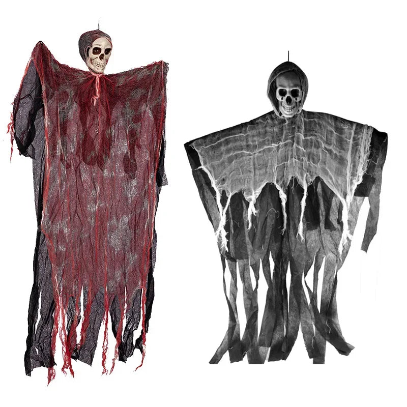 1pc 90cm decoração de halloween esqueleto fantasmas pendurado decoração decorações para ao ar livre indoor festa barra assustador adereços cemitério decoração