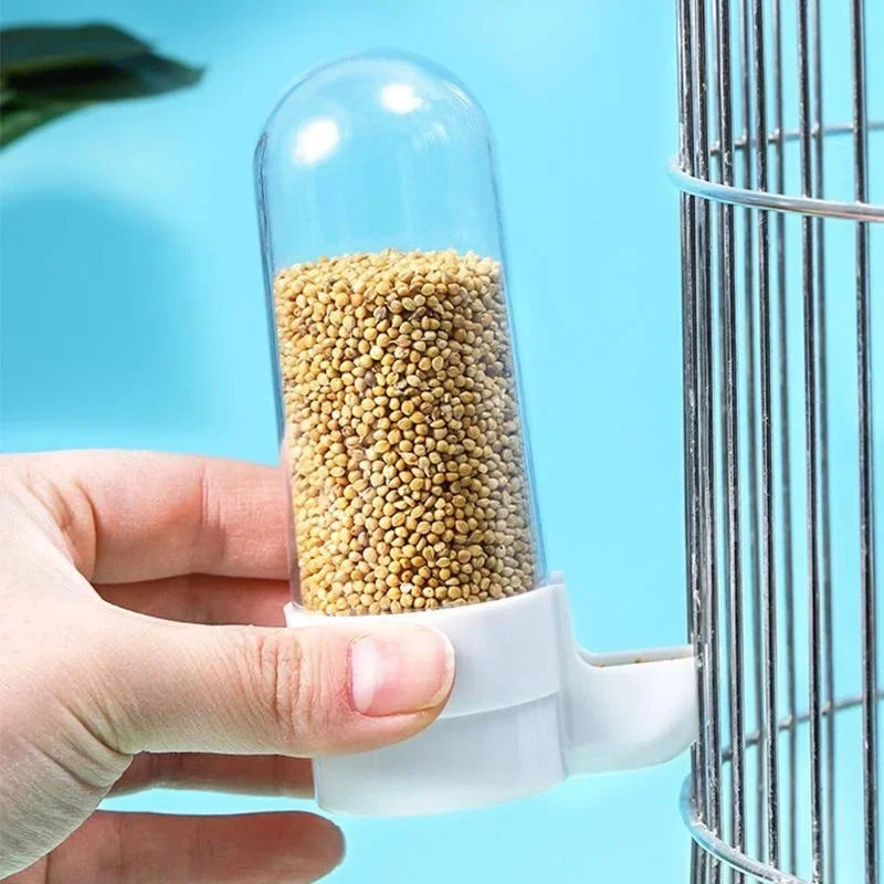 Dispensador de Água e Comida para Animais de Estimação, Caixa de Alimentos para Pássaros, Acessórios para Gaiolas de Esquilos e Papagaios