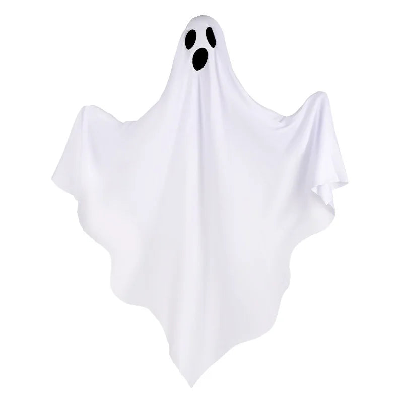 Ornamento de Fantasma Branco de Halloween com Várias Expressões, Decoração Suspensa para Interiores e Exteriores, Adereços de Palco para o Festival dos Fantasmas