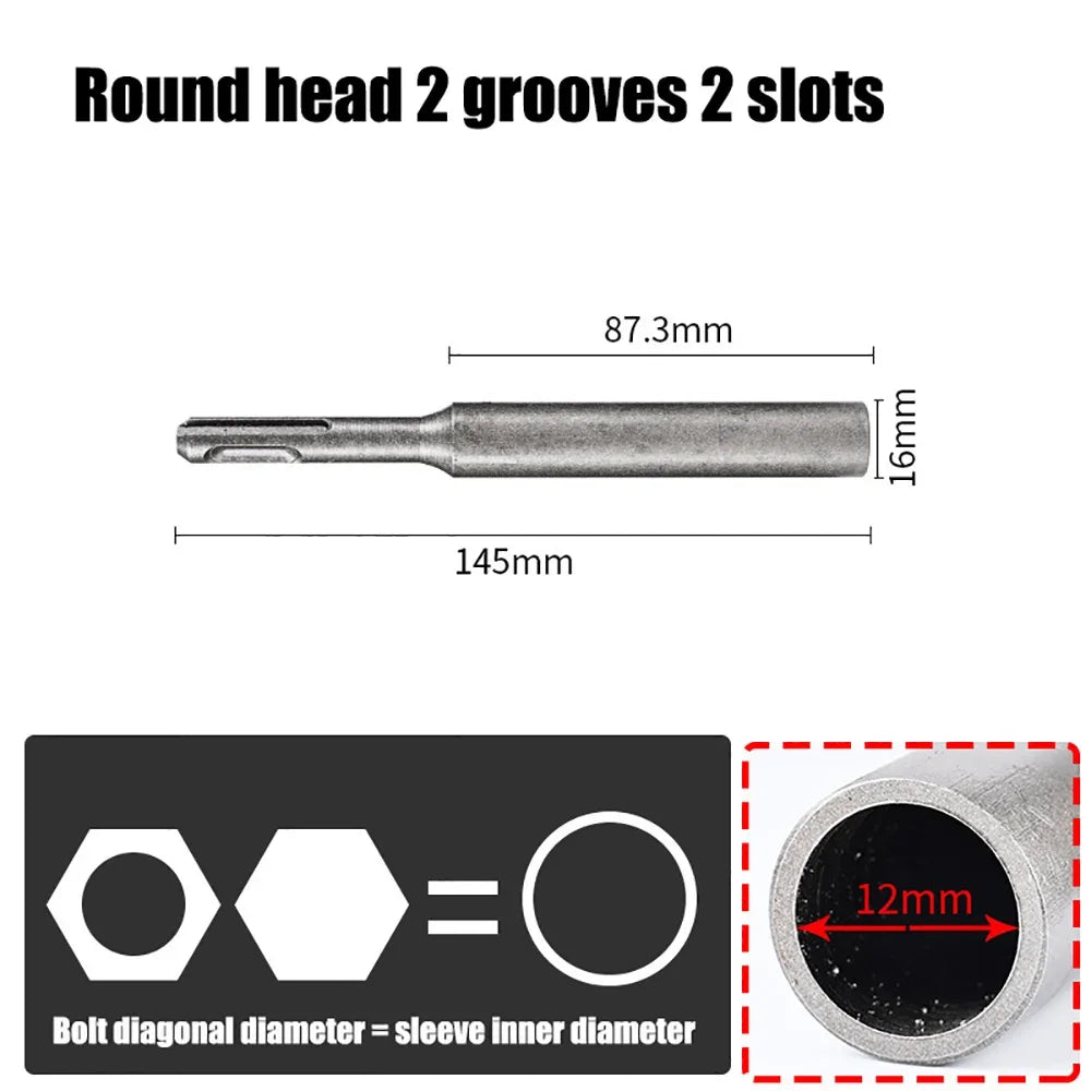 Broca de driver de haste de aterramento - Broca SDS Plus de aço resistente ao desgaste |   Compatível com ferramentas elétricas de martelo rotativo Kasa & Pet