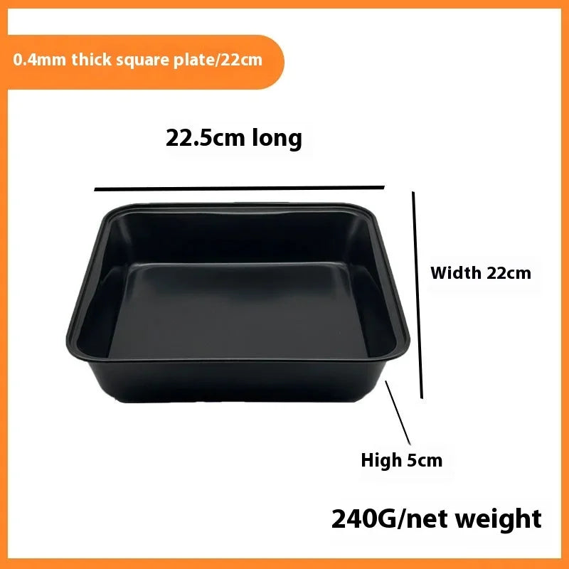 Aço carbono antiaderente assadeira retangular bandeja de cozimento pão torrado bolo bakeware diy pastelaria pan prato utensílios de cozinha Kasa & Pet Store