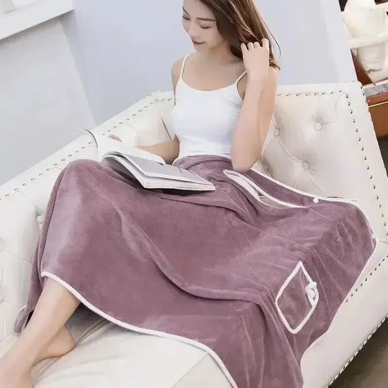 Toalhas de Banho Femininas Vestíveis para Meninas 90*130cm, Secagem Rápida, para Praia, Spa, Roupão de Banho, Roupa de Banho, Toalha para Chuveiro e Academia