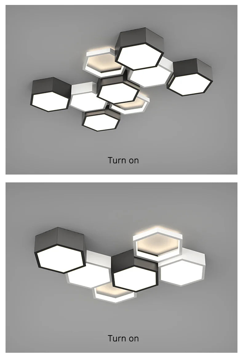Luminárias de Teto Triangulares Ultrafinas para Sala de Estar e Quarto Lustres de Sala Decoração LED Chandelier de Teto
