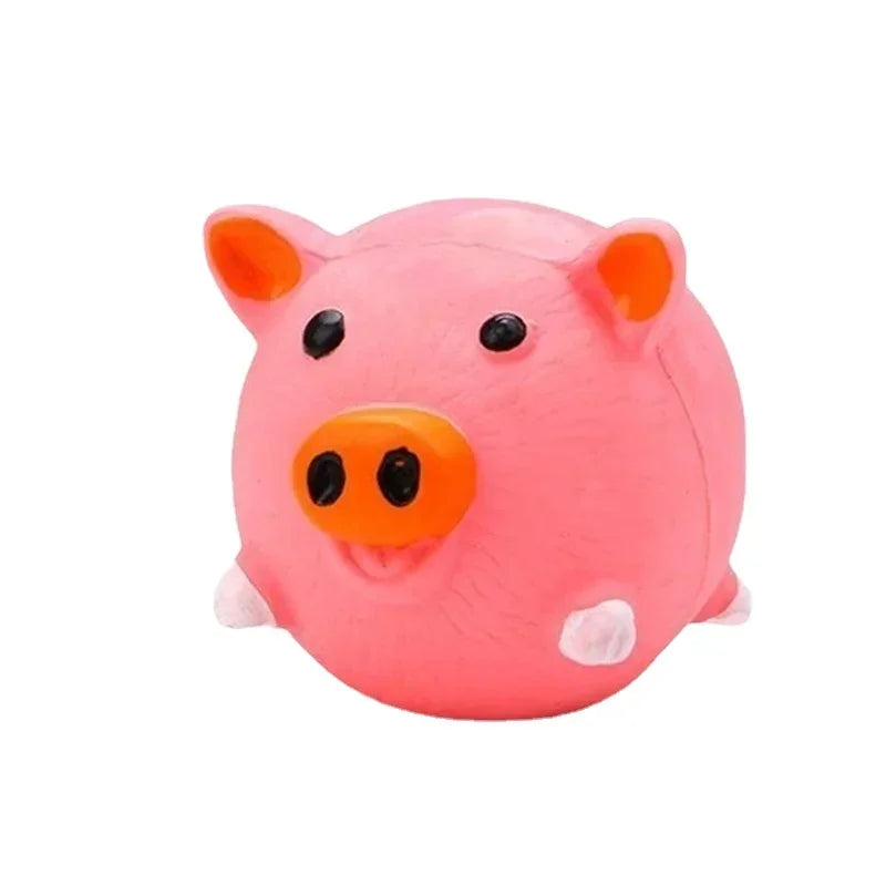Animais design durável cão mastigar brinquedos porcos, vacas, galinhas, resistente estridente cão moagem dentes brinquedos, látex para animais de estimação para limpar os dentes brinquedos