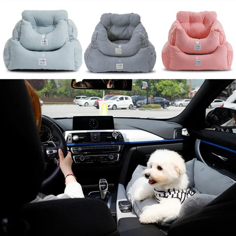 Assentos de carro para cães de viagem, céu estrelado azul, para cães pequenos e médios, capa de cama para transportar animais de estimação, produtos confortáveis e quentes para animais de estimação