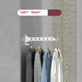 Rack de secagem de roupas-retrátil dobrável forte suporte de carga interior de parede de alumínio simples e conveniente rack de roupas