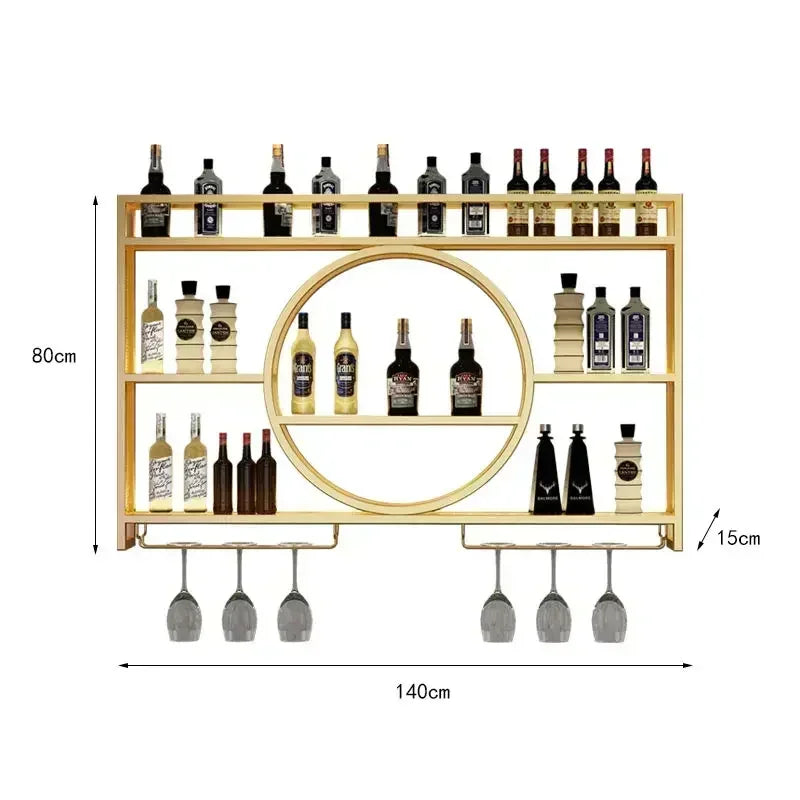 Suporte para barra de vinho, copo preto em miniatura único, armazenamento de vidro, decoração de armário de vinho, montagem na parede, garrafa de rack de vinho