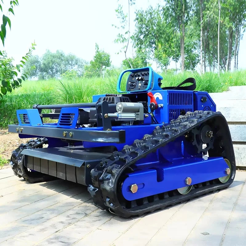 Cortador de grama com controle remoto personalizado, cortador de grama sem fio autopropelido de 4 tempos com motor elétrico, adequado para gramados de jardim