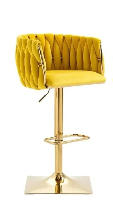 Bancos de bar modernos com pernas douradas, altura ajustável, banco de bar minimalista italiano, designer ergonômico, mama sandalyesi, móveis de cozinha