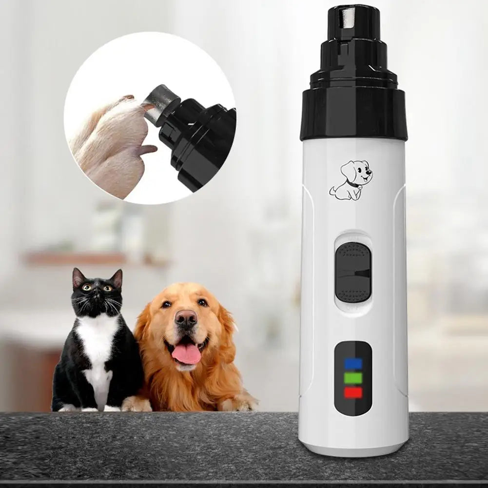 Cão aparador de unhas elétrico moedor de unhas filhote de cachorro gato cortador de unhas profissional pet grooming gadget diamante bit cabeça substituição