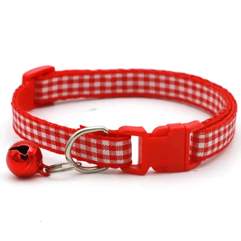 Coleira para Gato com Sino, Anel de Pescoço, Colar de Segurança Elástico Ajustável, Coleira para Filhote e Gatinho, Produtos para Animais de Estimação, Acessórios para Gatinhos Kasa & Pet
