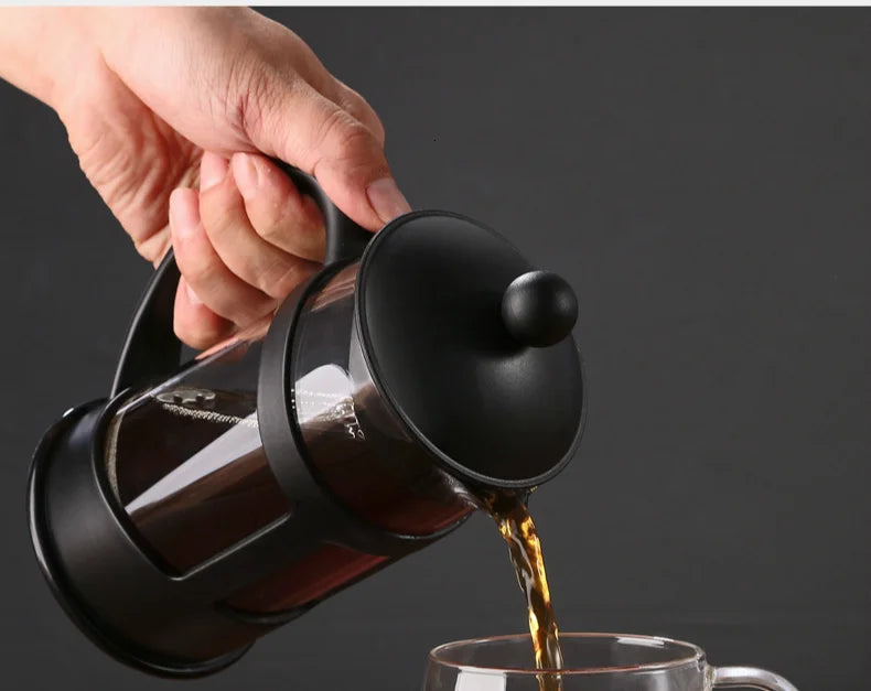 Alta capacidade 1l compartilhar café imprensa francesa filtro de café casa escritório café barista ferramenta cafeteira fermentação fria fabricante de chá