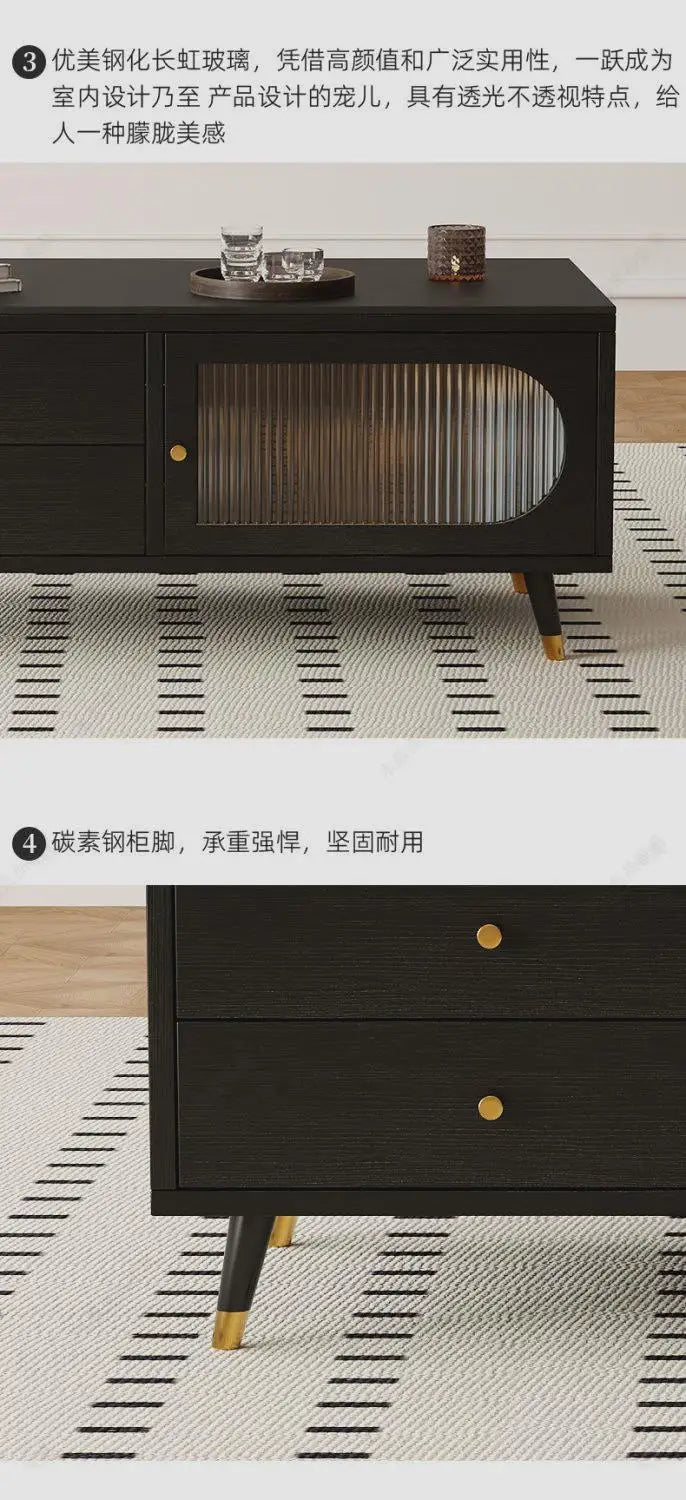 Design italiano suporte de tv com gavetas beleza única sala de estar suporte de tv minimalista premium meuble de rangement móveis para casa