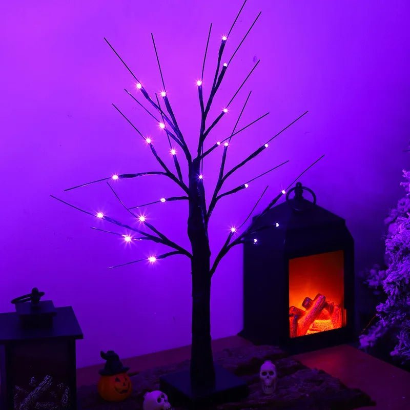 Natal led luzes da árvore natal bétula árvore decoração para casa luzes interior quarto paisagem árvore brilhante - Kasa & Pet