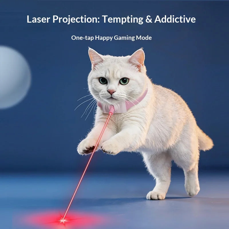 Novo Brinquedo para Animais de Estimação: Caneta Laser para Gatos, Coleira Laser para Gatos, para Autoentretenimento e Alívio do Tédio