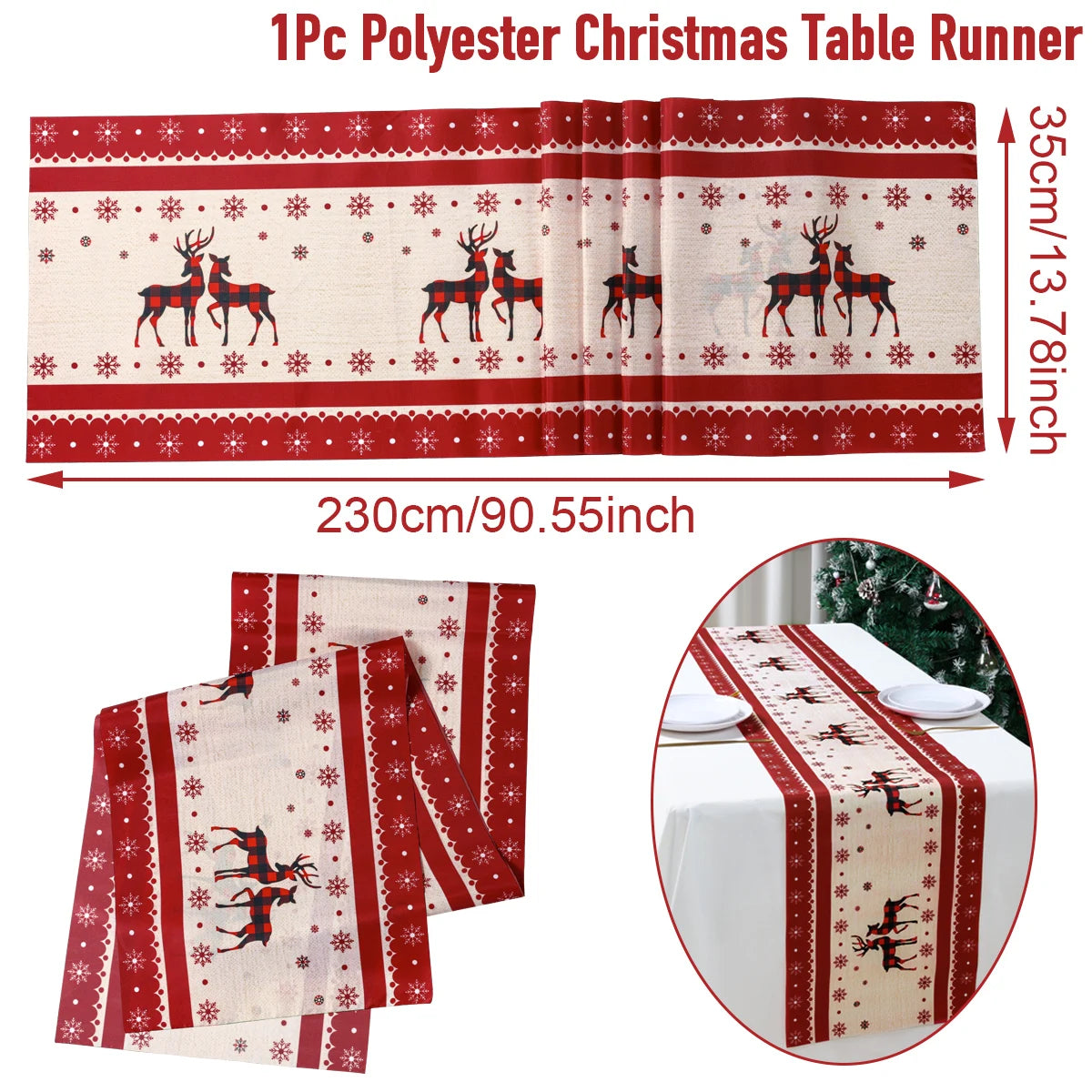 Natal papai noel corredor de mesa navidad natal noel árvore boneco de neve bandeira de mesa feliz natal decoração para casa 2025 ano novo 2026