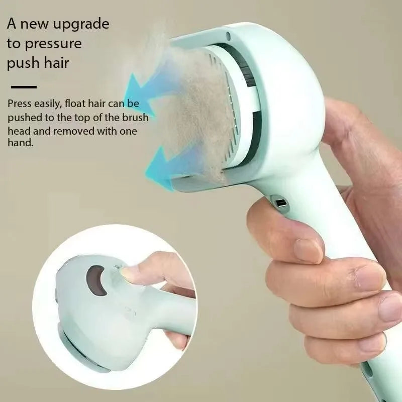 Pet Spray Hair Comb Pet Hair Remover Cleaning Brush Cats Grooming Dog Accessories Tools Dematting Water Mist Humidifier Comb