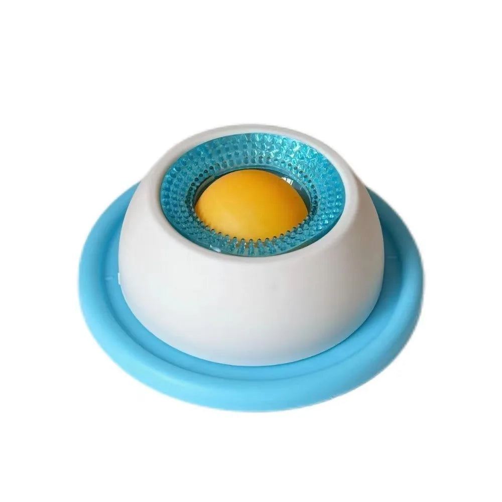 Novos brinquedos interativos para animais de estimação que promovem a saúde dental, tigela de petiscos autoestimulante, treinamento e alimentador lento para cães e gatos.