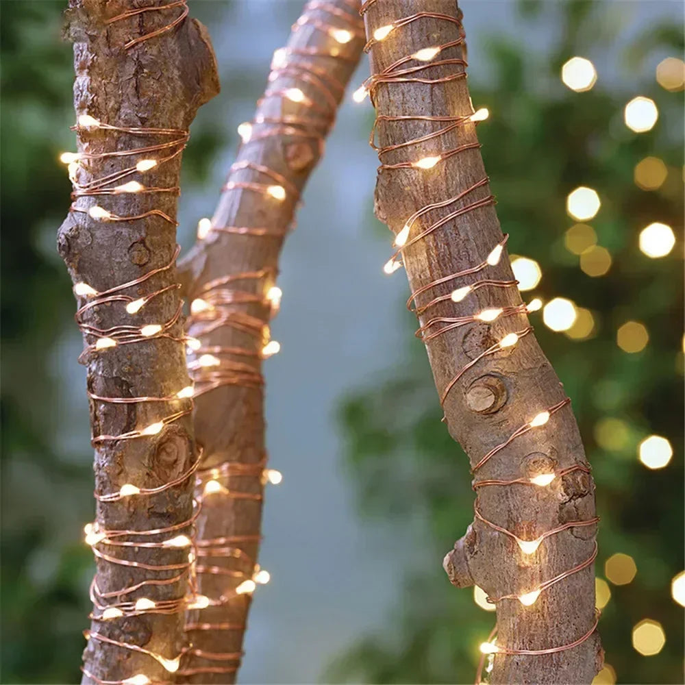 Leds solar led luz ao ar livre festão lâmpada jardim solar luz de fadas corda natal decoração do jardim ao ar livre