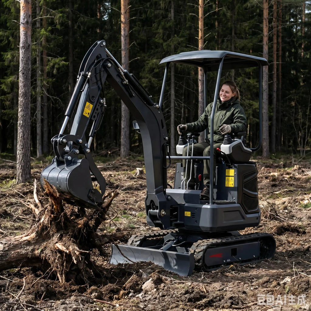Escavadeira Personalizada de 3,5 Toneladas com Motor Kubota EPA Euro 5, Escavadeira de Esteira para Fazenda, Mini Escavadeira Doméstica de 1 Tonelada e 2 Toneladas