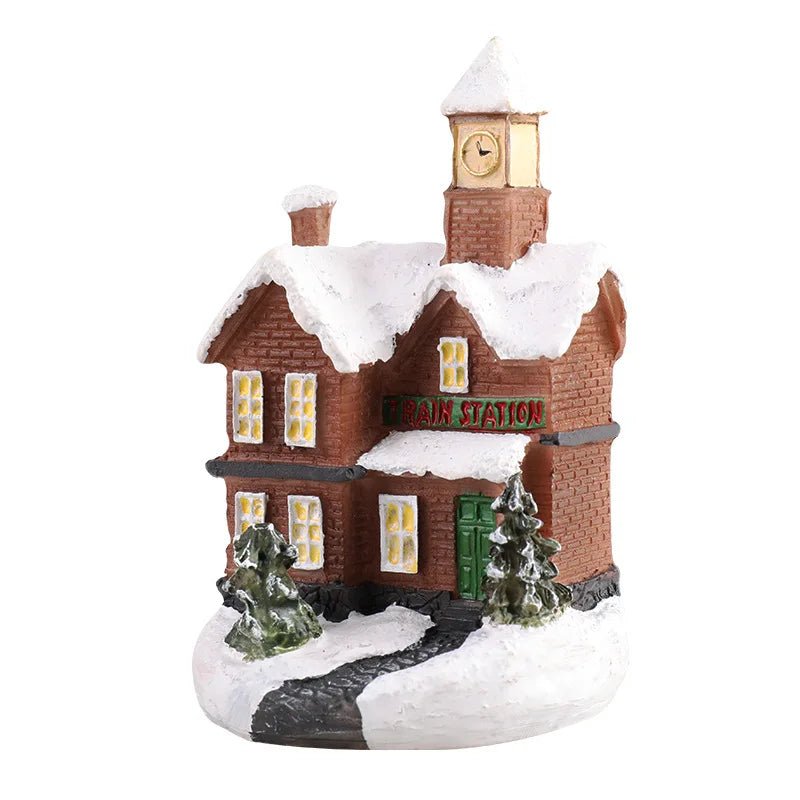 Casa de natal decorações de luz para casa ornamentos crianças presente natal ano novo 2025 navidad decoração quarto luz da noite com bateria - Kasa & Pet