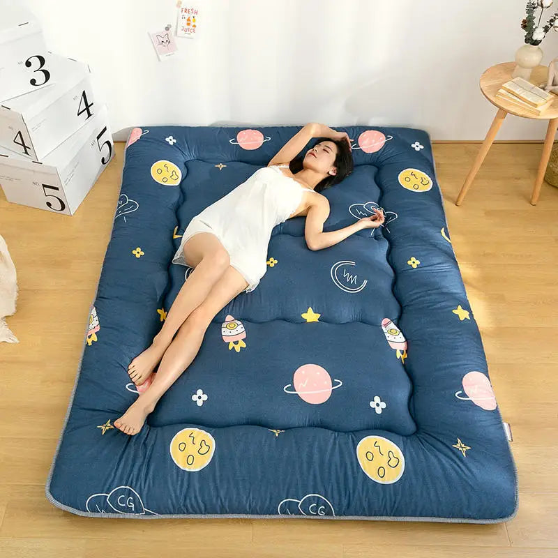 Colchão Tatami Espesso Estilo Japonês, Tapete de Chão Macio, Almofada Dobrável para Descanso em Casa, Acessório para Quarto