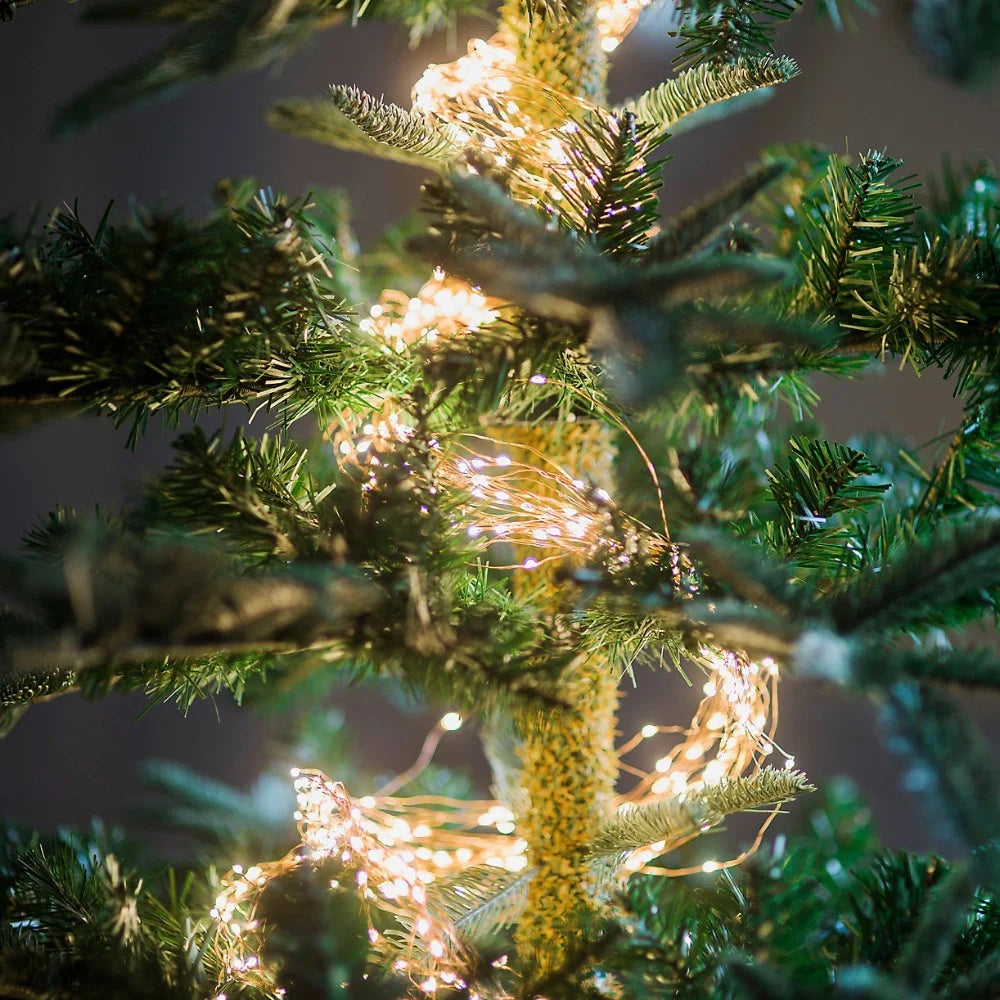 Luzes LED do ramo do Natal, ornamentos do jardim, guirlanda, lâmpadas da cachoeira, decoração exterior da casa, festa de casamento, 2m, 100Leds