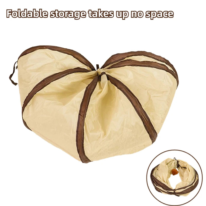 Túnel Dobrável para Gatos, Brinquedo Interativo para Gatos, Filhotes, Cães e Coelhos, para Treinamento e Diversão, Alivia o Tédio.