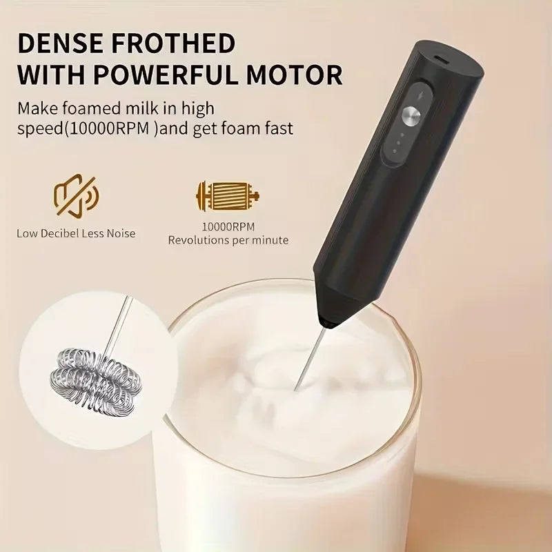 Misturador elétrico de espuma de café e leite, batedor de creme de café, batedor de ovos portátil, misturador de espuma, cozinha automática, ferramentas de batedor