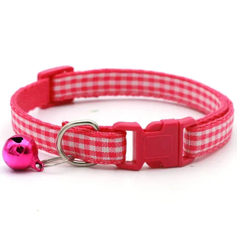 Coleira para Gato com Sino, Anel de Pescoço, Colar de Segurança Elástico Ajustável, Coleira para Filhote e Gatinho, Produtos para Animais de Estimação, Acessórios para Gatinhos Kasa & Pet