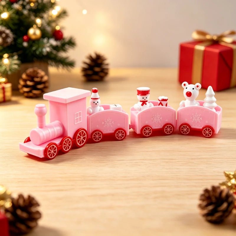 Trem de Plástico de Natal, Decorações de Natal para Casa 2026, Enfeite de Natal, Presentes de Ano Novo 2026
