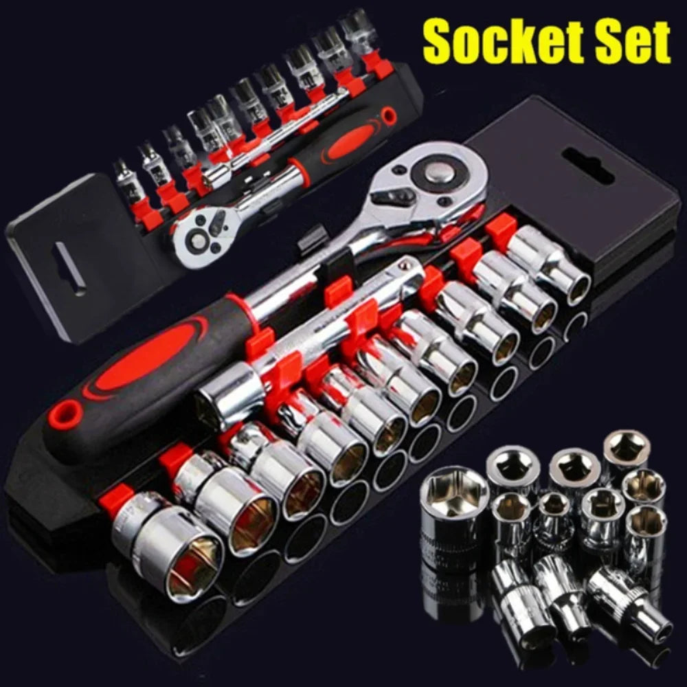 12 pçs conjunto chave soquete conjunto de ferramentas reparação da bicicleta da motocicleta ferragem carro barco ferramentas reparo automóvel bicicleta multiferramenta kit ferramentas