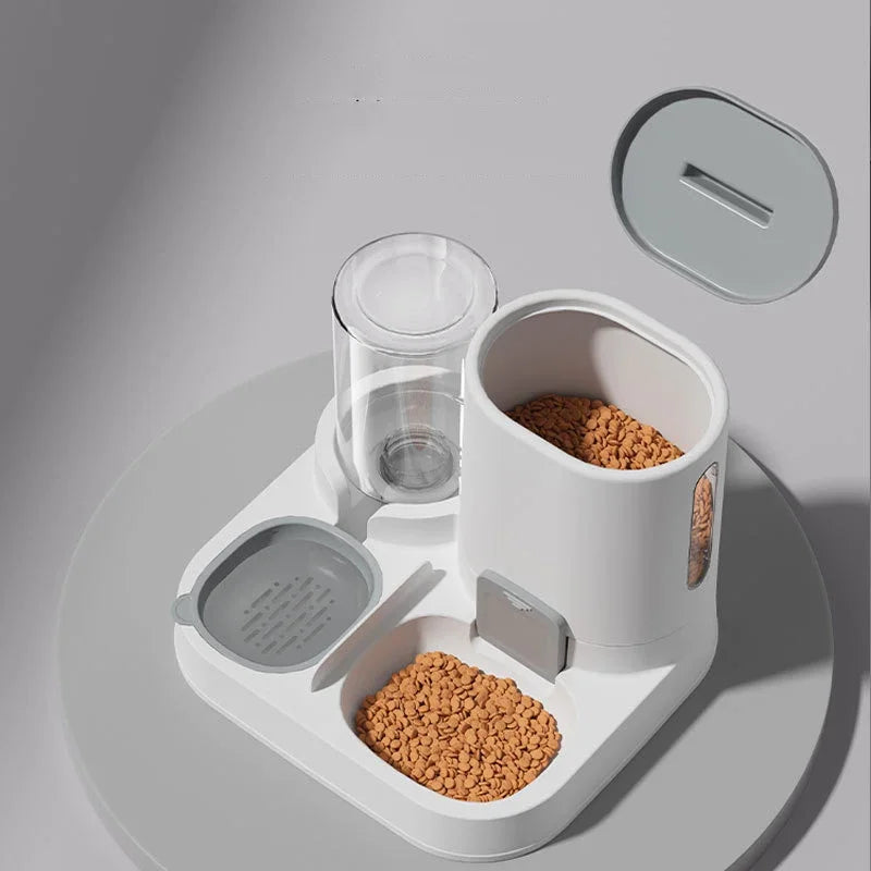 Alimentação e água potável para animais de estimação, dois em um, comida suave, grande capacidade, tigela de água potável, comida para gatos, tigela para cães