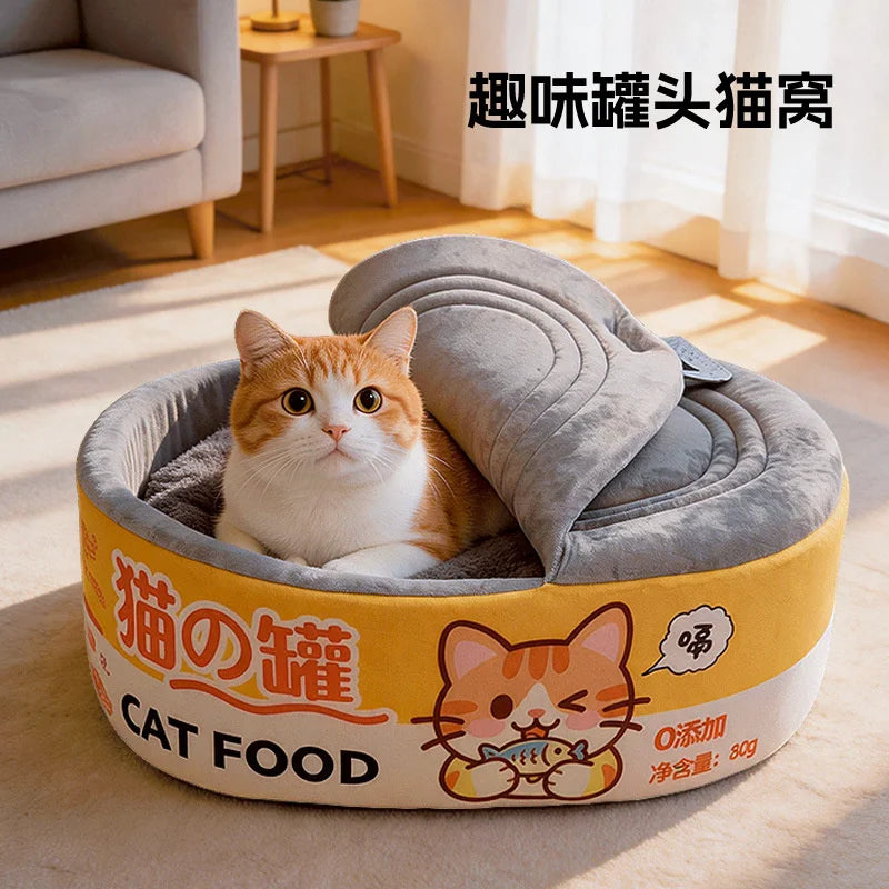Cama para Gatos em Pelúcia, Ninho de Dormir para Animais de Estimação, Almofada Macia e Quente, Sofá-Caverna, Tapete para Gatos, Gatinhos e Cães Pequenos, Uso Interno
