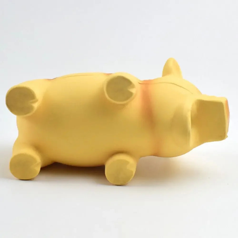 Cão bonito mastigar brinquedos de borracha som porco rangido látex brinquedos para animais de estimação para cão rangendo mastigar treinamento filhote de cachorro suprimentos produtos para animais de estimação