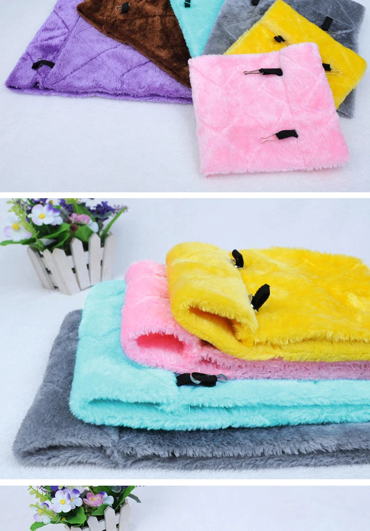 Inverno pet pássaro papagaio gaiolas quente pelúcia rede cabana tenda cama pendurado caverna para dormir e incubação acessórios de pássaros