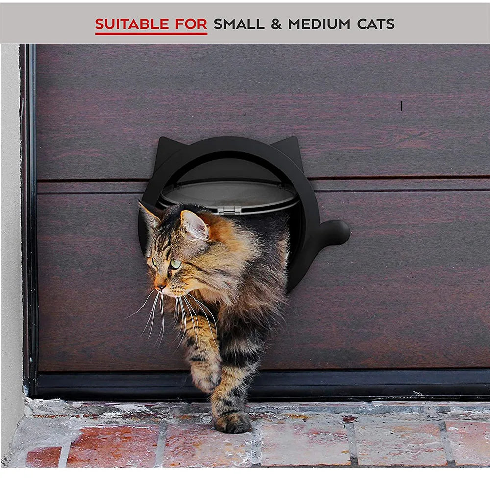 Porta para Gatos e Cães para Porta de Vidro, Acesso Livre para Gatos e Filhotes, Porta Automática para Animais de Estimação, Fácil Instalação, Porta de Entrada e Saída para Pequenos Animais