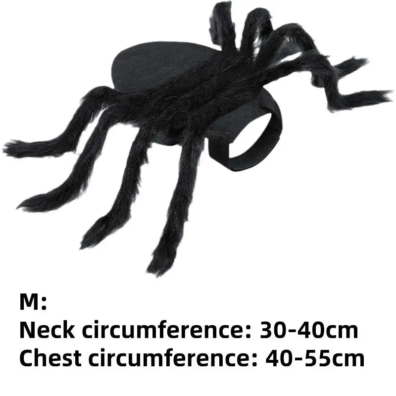 Novo # Fantasia de Halloween para Cães e Gatos, Traje de Aranha, Roupa de Transformação, Fantasia Engraçada para Cosplay, Vestido para Cães e Gatos