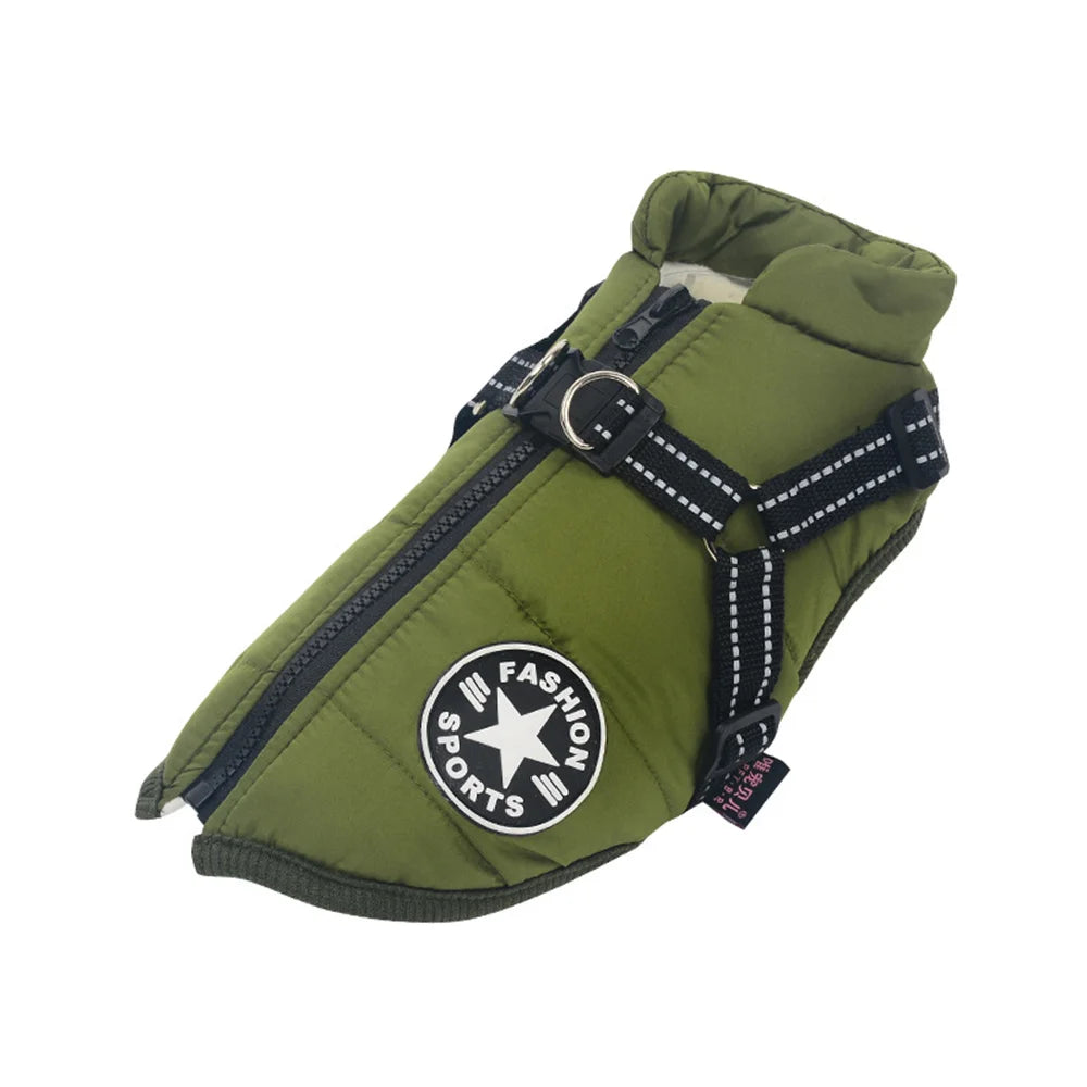 Colete Impermeável para Cães com Arnês Refletivo, Roupas de Inverno para Cães Pequenos e Médios, Shiba Inu, Doberman, Jaquetas para Atividades ao Ar Livre