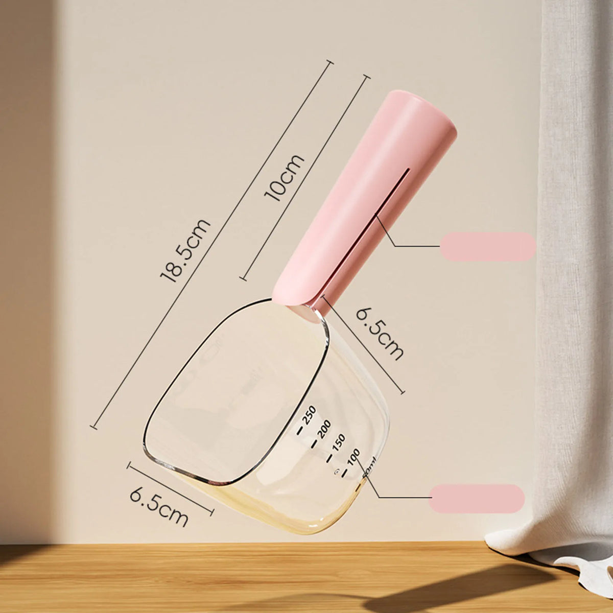 Pet Treat Scoop Measuring Cup, Acessórios para ferramentas portáteis, Colher para cães com clipe de saco, Colher para acampar, Loja