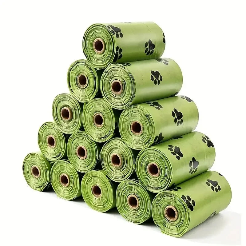 600/30 pçs sacos de cocô do cão para o cão grande gato sacos de resíduos perrito ao ar livre casa limpa recarga saco de lixo suprimentos para animais de estimação 15 sacos/rolo