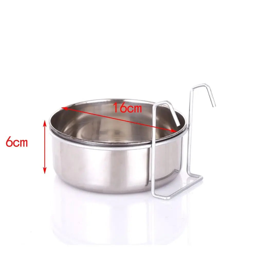 Comedouro Portátil Suspenso para Cães e Gatos, Tigela de Viagem para Ração e Água, Utensílio de Alimentação para Animais de Estimação