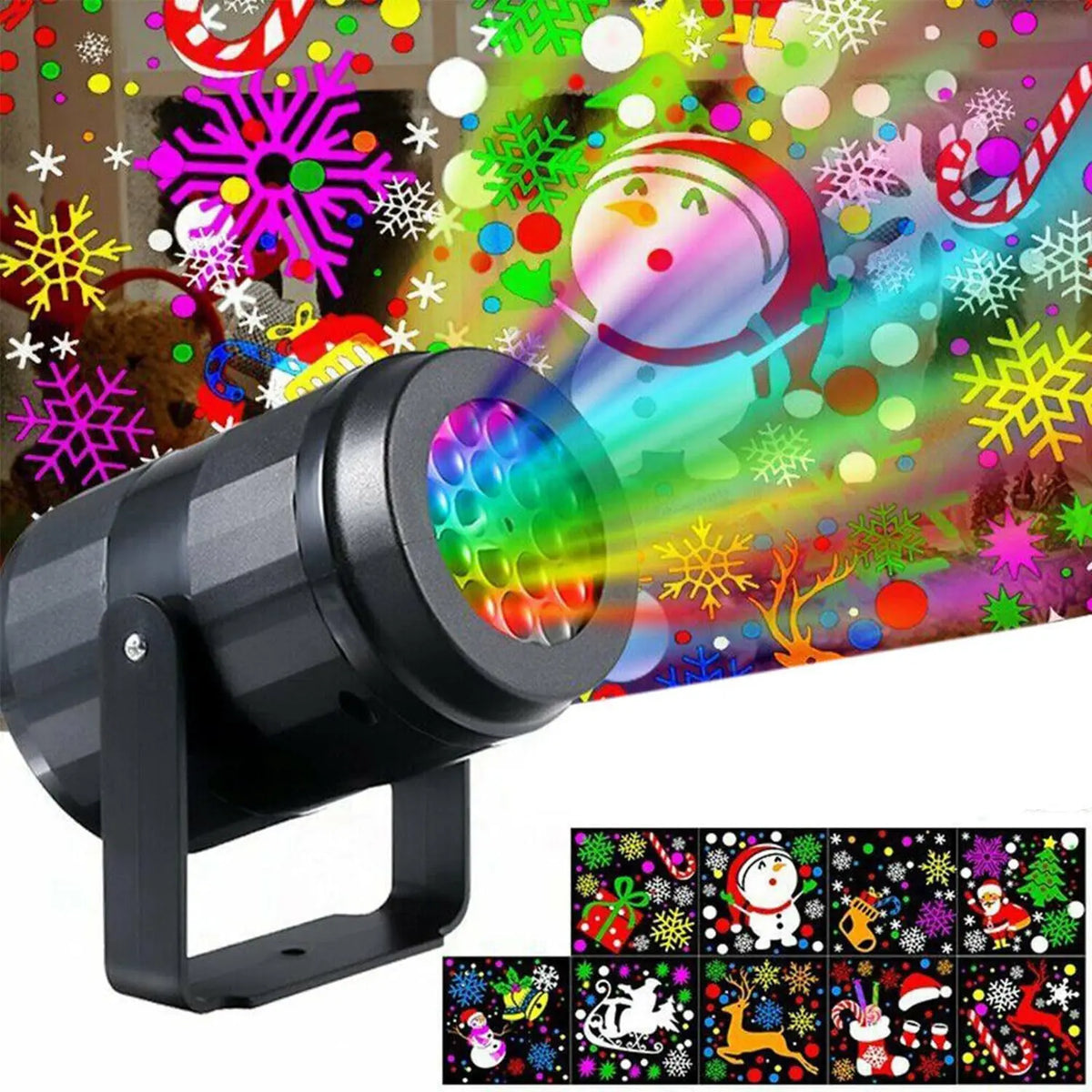 16 padrões de luzes de projetor de natal rotativa decoração de natal ao ar livre/interno projetor led para festa de férias decoração de natal